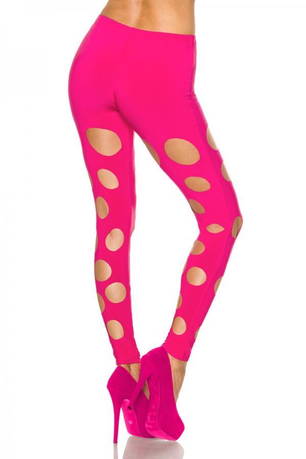 Leggings M neonpink
