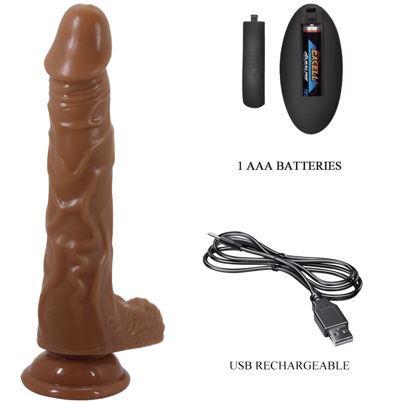 BAILE - REALISTISCHER VIBRATOR MIT FERNBEDIENUNGSSAUGNAPF