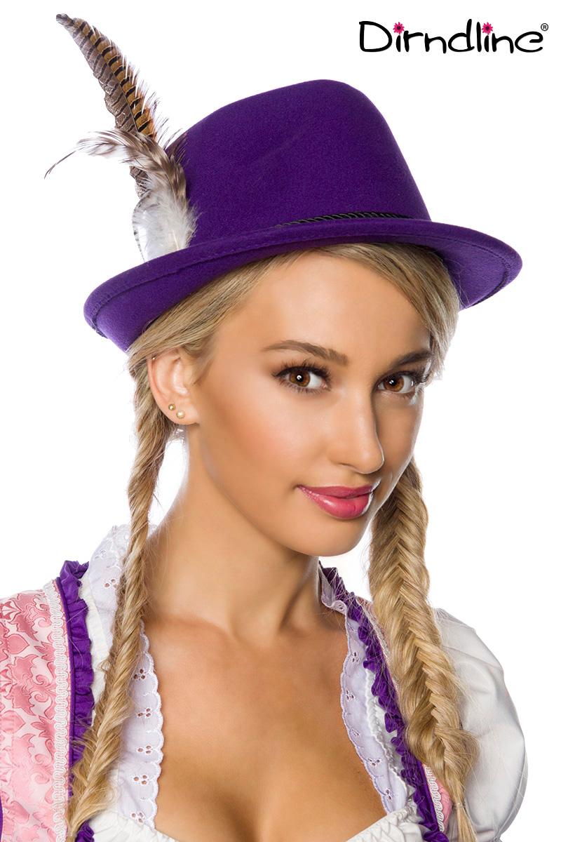 Traditioneller Trachtenhut OS lila
