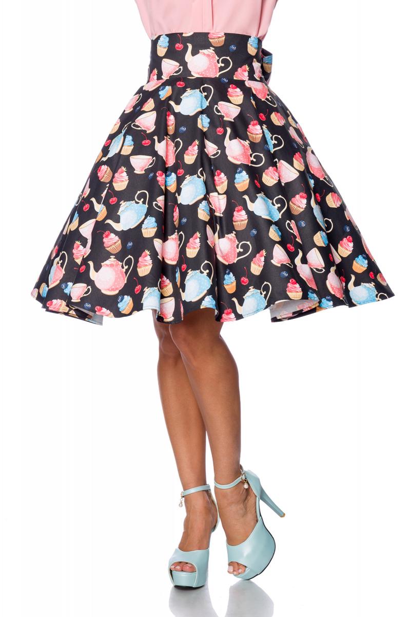 Vintage-Rock schwarz/bunt