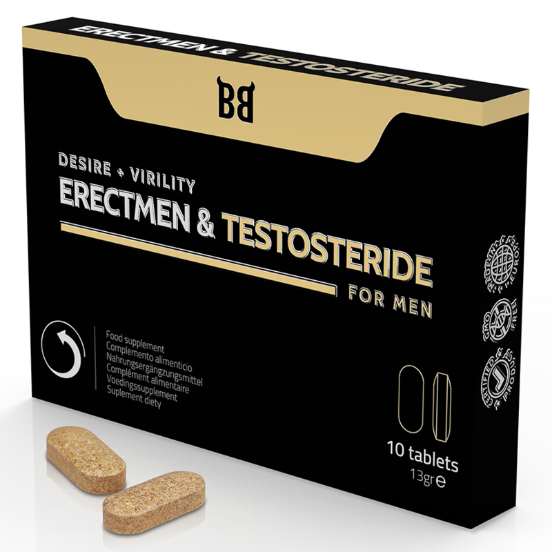 BLACKBULL BY SPARTAN - ERECTMEN & TESTOSTERID POWER UND TESTOSTERON FÜR MNNER 10 KAPSELN