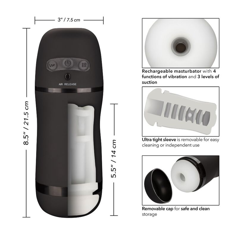 CALIFORNIA EXOTICS - OPTIMUM POWER STROKER VIBRATIONS UND SAUGFUNKTIONEN