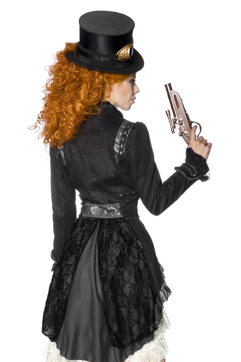 Steampunk-Mantel schwarz 