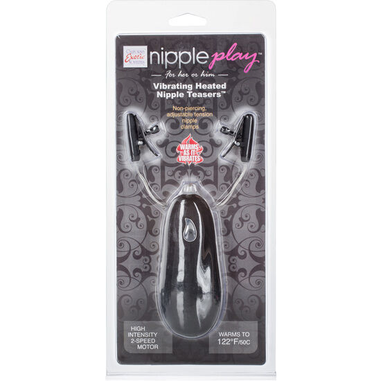 CALIFORNIA EXOTICS - VIBR BEHEIZTE NIPPEL-TEASER SCHWARZ