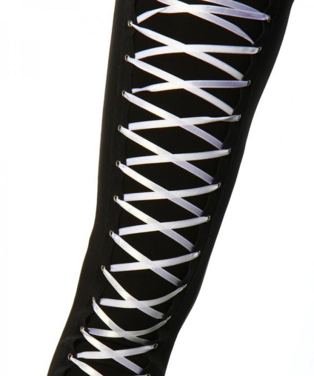 Leggings mit Schnürung schwarz