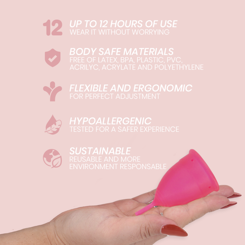 INTIMICHIC - MENSTRUAL CUP MEDIZINISCHES SILIKON, GRÖSSE S