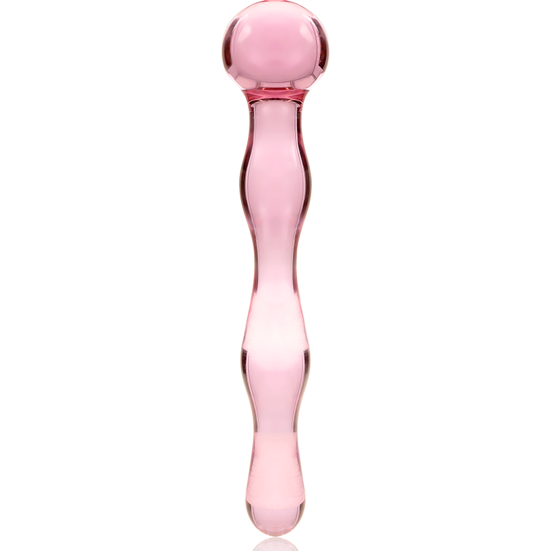 NEBULA SERIES BY IBIZA - MODELL 13 DILDO BOROSILIKATGLAS 18 X 3,5 CM ROSA
