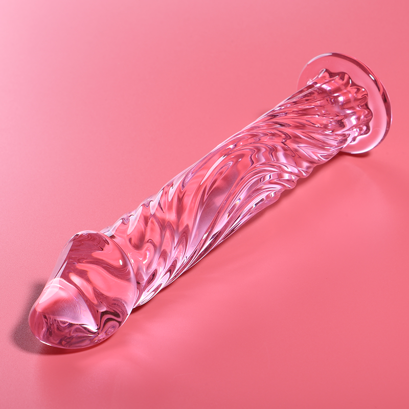 NEBULA SERIES BY IBIZA - MODELL 12 DILDO BOROSILIKATGLAS 17 X 3,5 CM ROSA