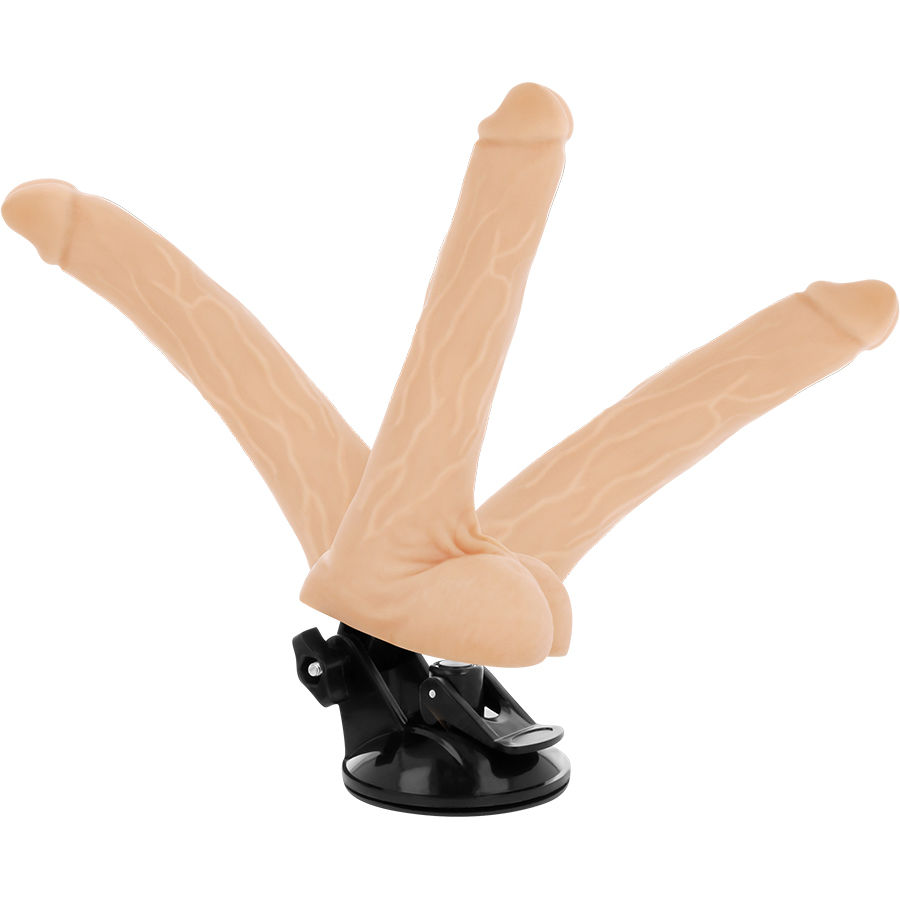 BASECOCK - ARTIKULIERBARER VIBRATOR NATÜRLICH FERNBEDIENUNG 18,5 CM