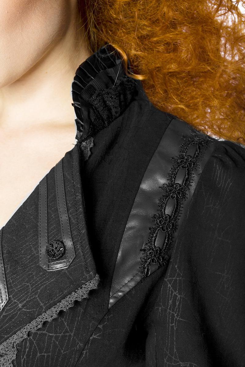 Steampunk-Mantel schwarz 