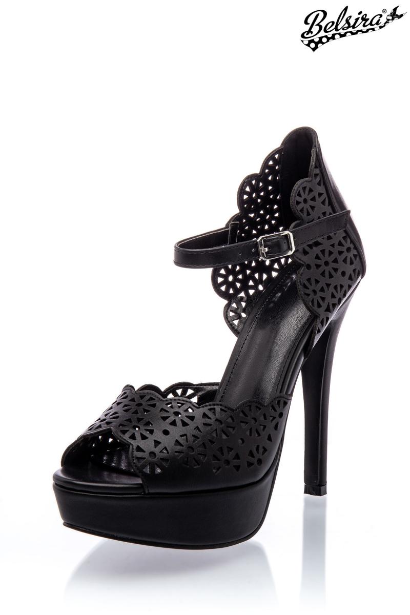 Riemchenschuhe schwarz