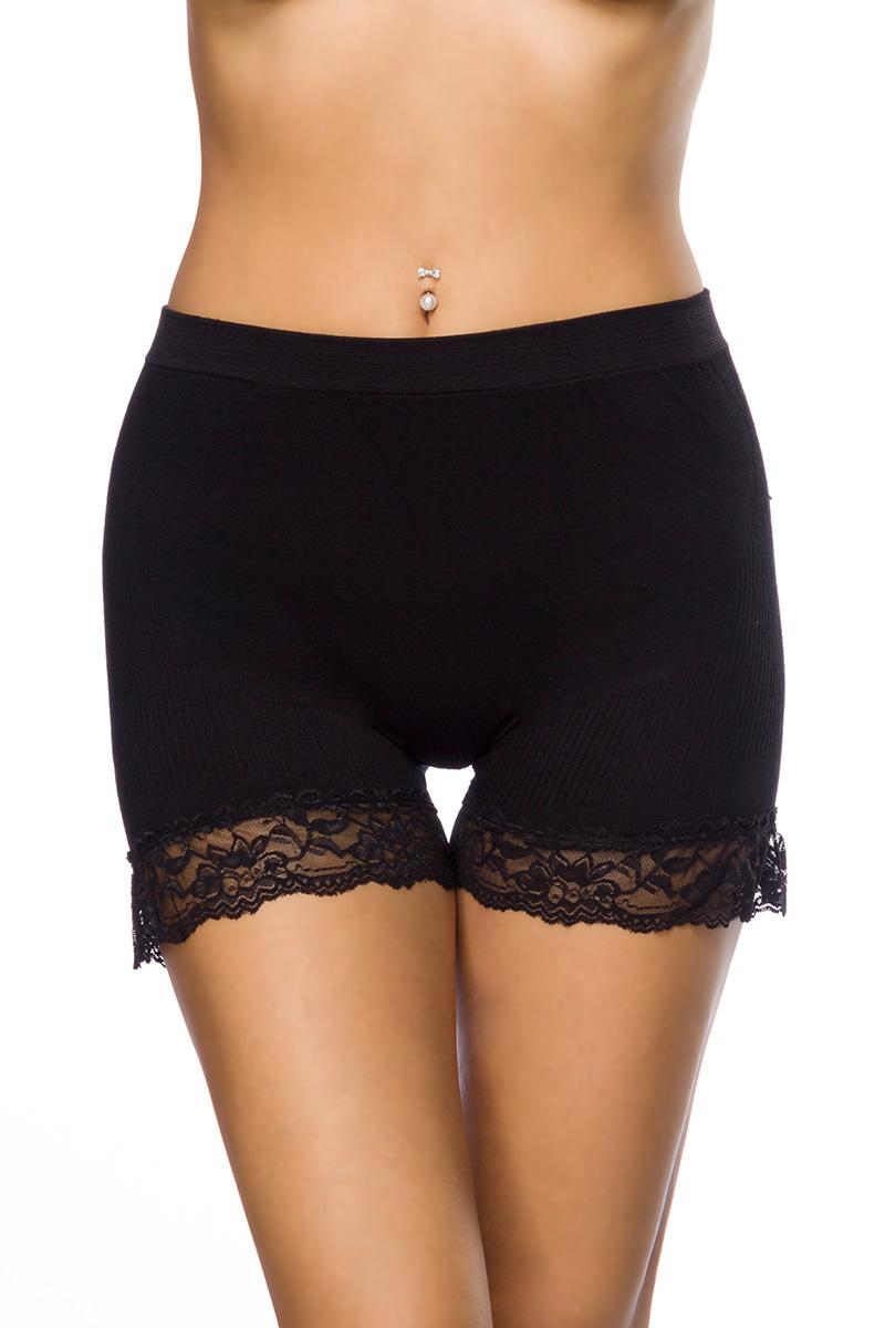 High-Waist-Höschen XS-M schwarz