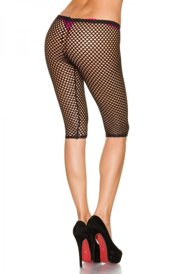 Netz-Caprihose OS schwarz