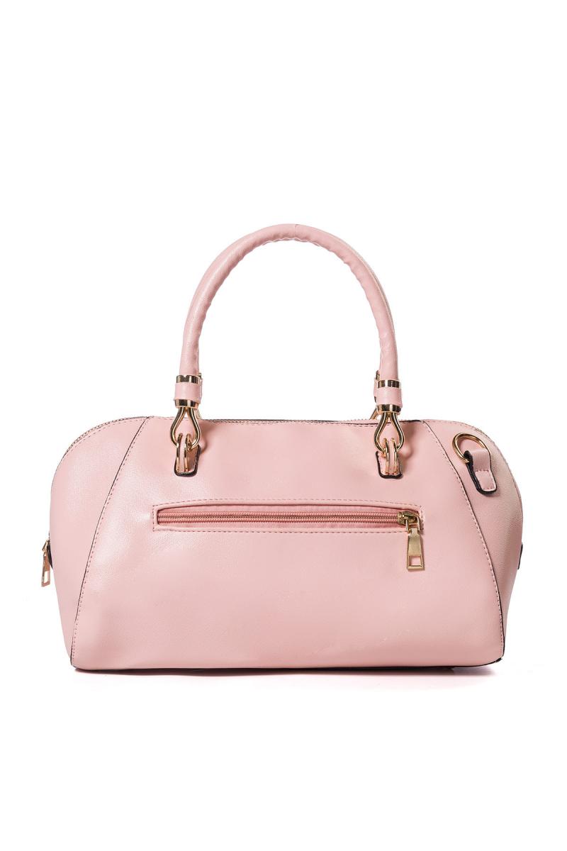 Retro Handtasche OS rosa/weiß