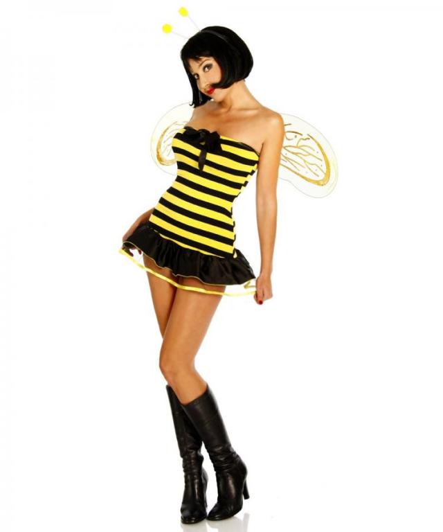 Bienenkostüm 2XL gelb/schwarz